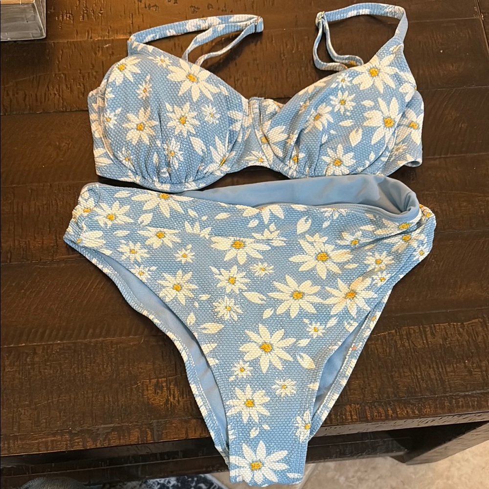 Target Blue and White Floral Bikini